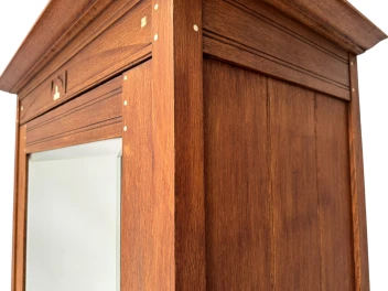 Arts & Crafts One-Door Armoire or Wardrobe Onder den Sint Maarten Style, 1900s